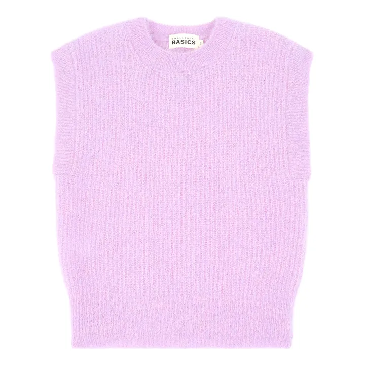 SMALLABLE BASICS Pull Fille Sans Manches Alpaga | Lilas