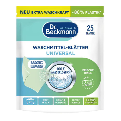 Dr. Beckmann Magic Leaves Waschmittelblätter Universal