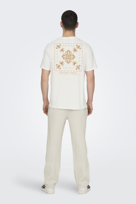 Only & Sons witte heren t-shirt