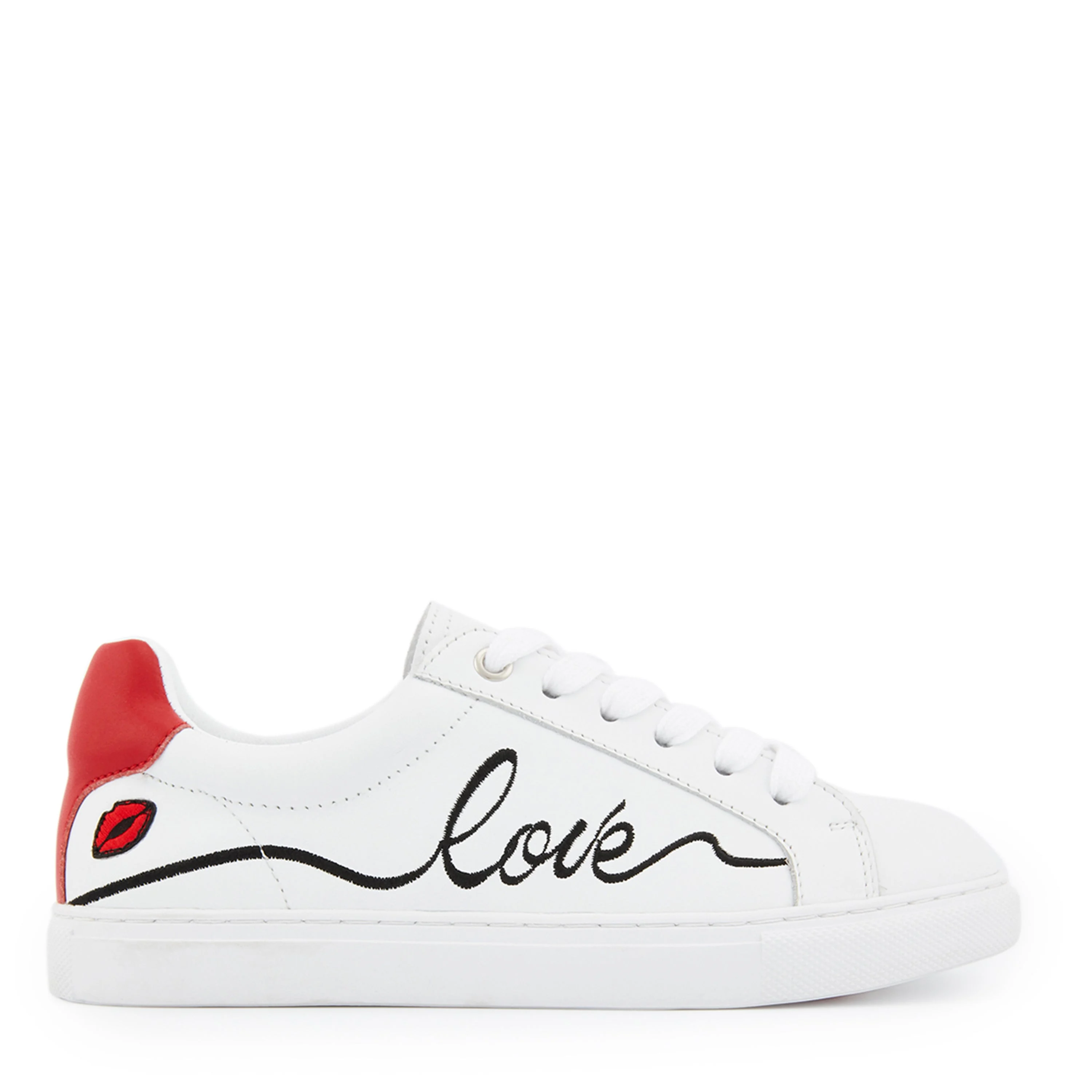 SIMONE LOVE ALWAYS INK - Sneakers en cuir | Blanc