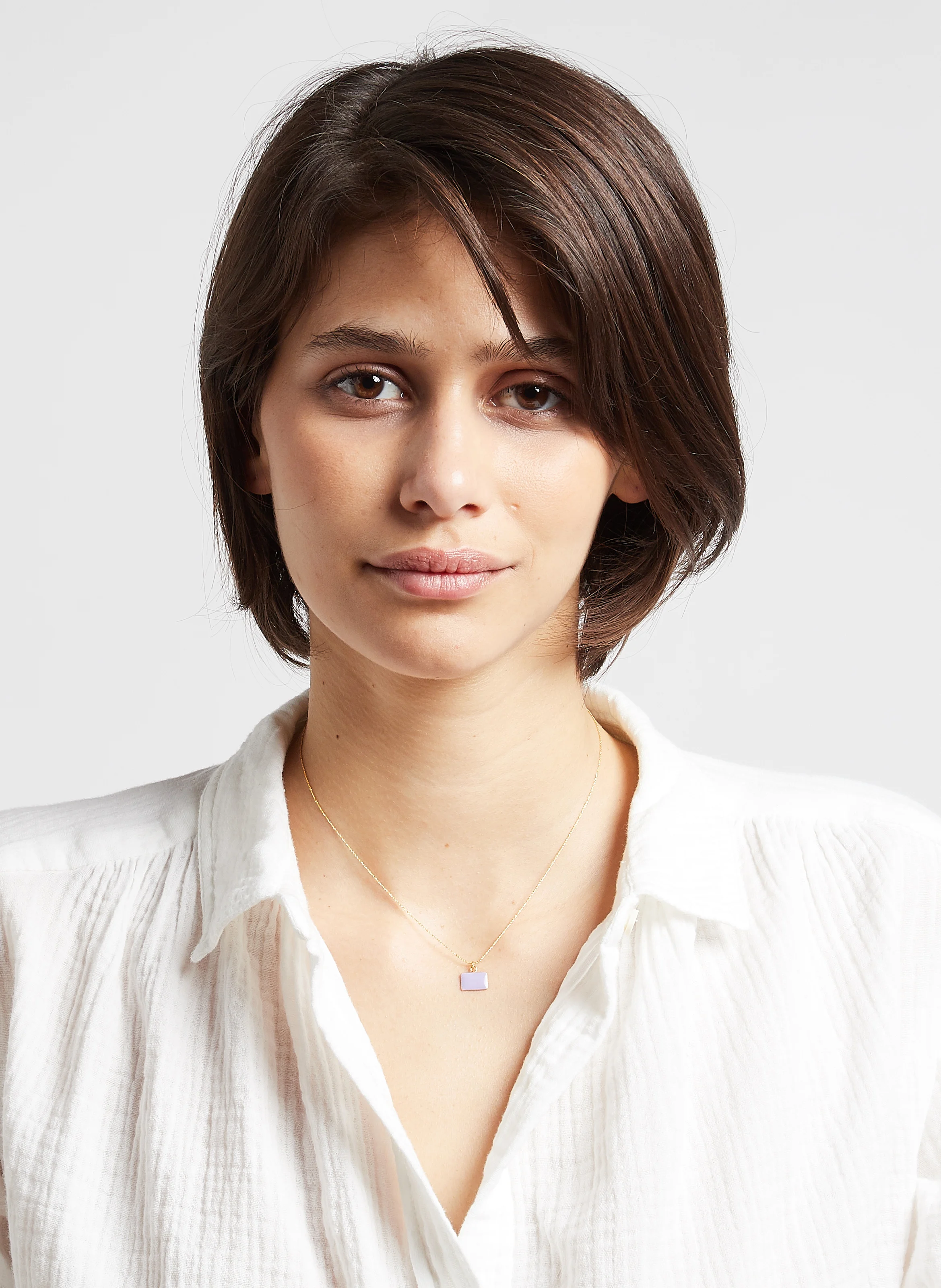 LOVE - Collier en plaqué or | Violet