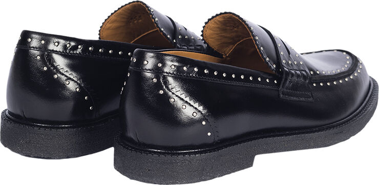 ANGULUS Klassisk Penny loafer med dekorativ 1835 black