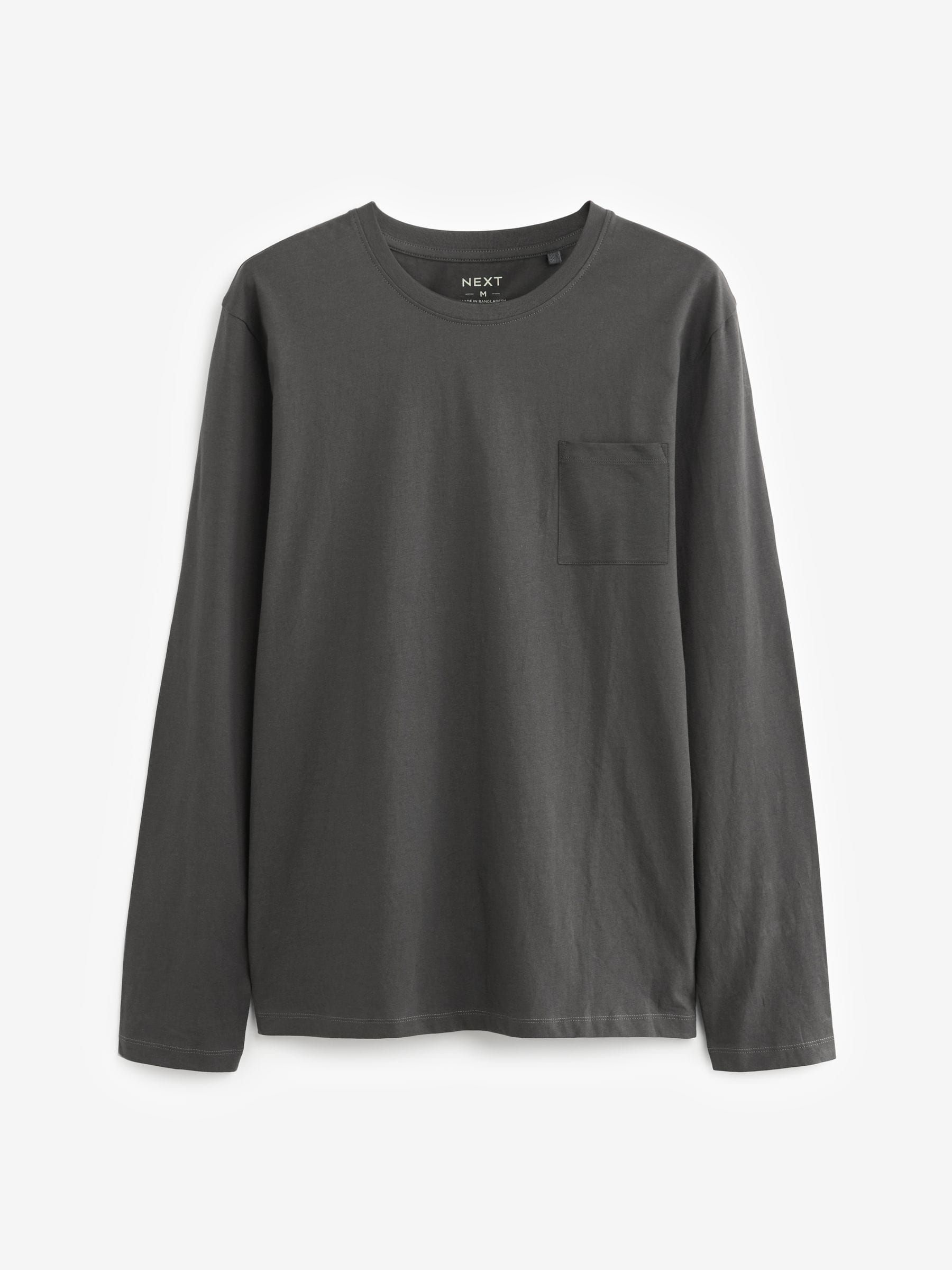 Zwart/grijs - Pyjama's met lange mouwen en boorden van 100% katoen 2 stuks