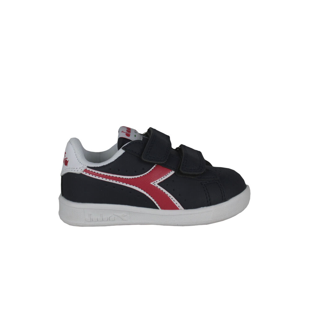 Tênis Diadora 101.173339 01 C8594 Preto Íris/Vermelho Papoula/Branco