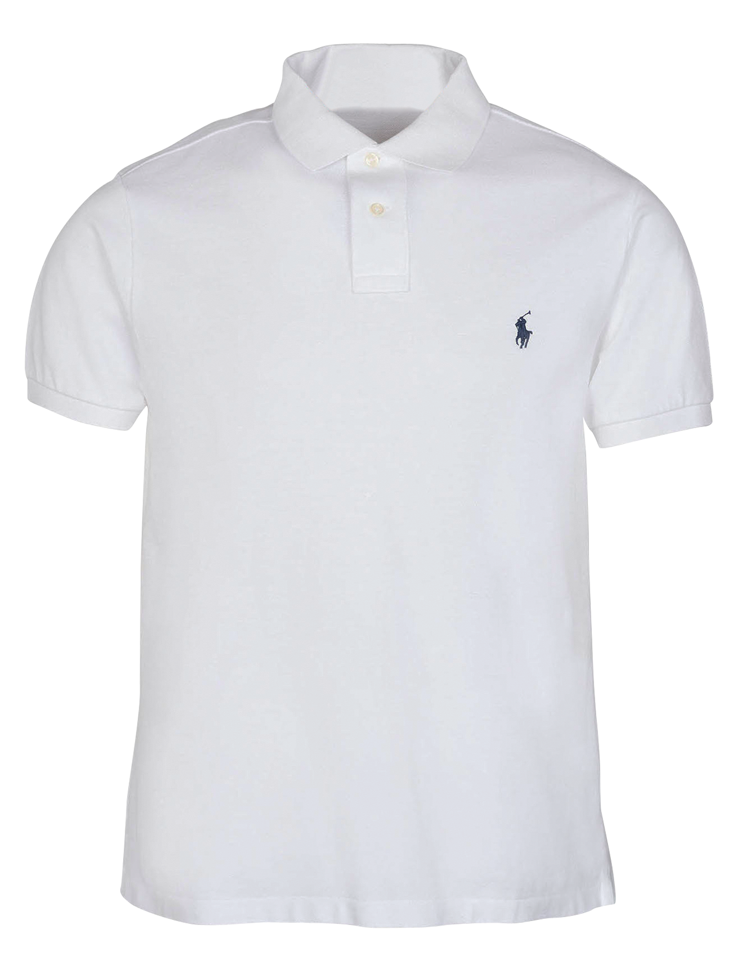 Polo slim-fit en coton piqué | Blanc