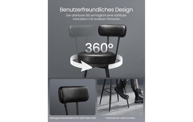 VASAGLE Barhocker »2er Set 54 x 90.5 cm«