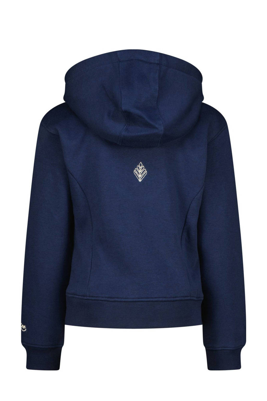 Vingino hoodie Nammie met backprint donkerblauw
