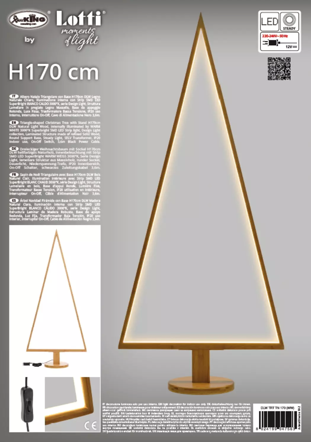 LED-Stehlampe Weihnachtsbaum