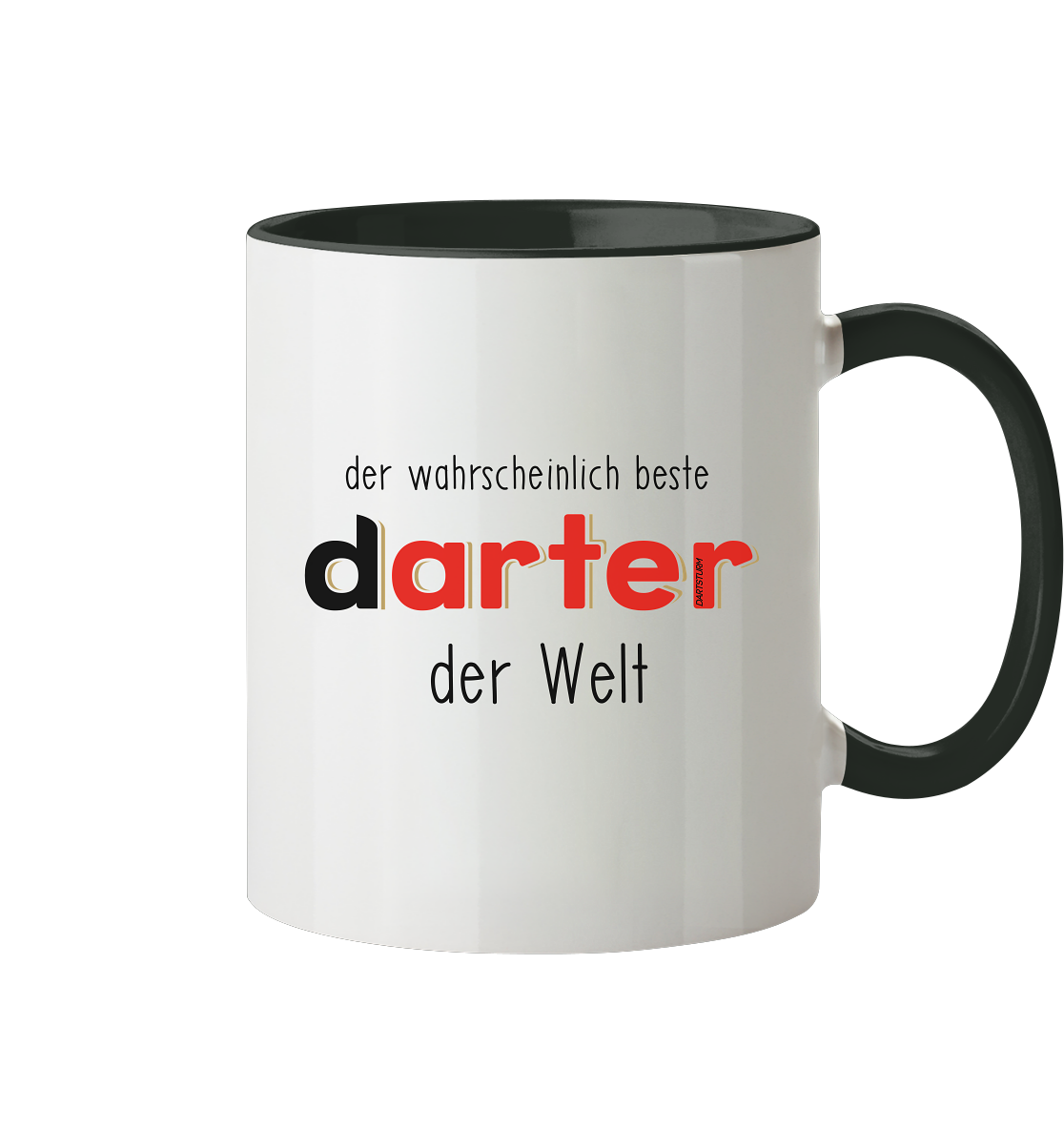 DartSturm - Der wahrscheinlich beste darter der Welt Schwarz - Tasse zweifarbig