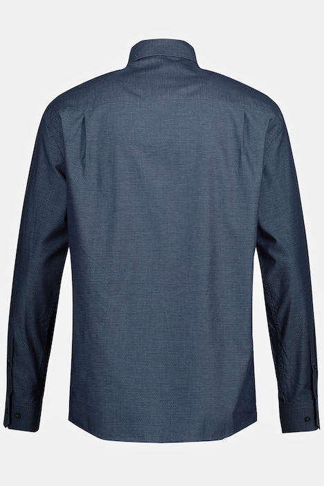 Businesshemd, Langarm, Haifisch-Kragen, Punkte, Comfort Fit, bis 8 XL