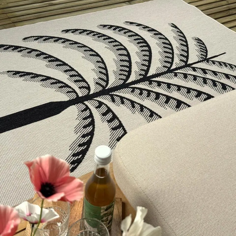 Interieur05 buitenkleed zwart/wit Breeze - 290 x 200 cm