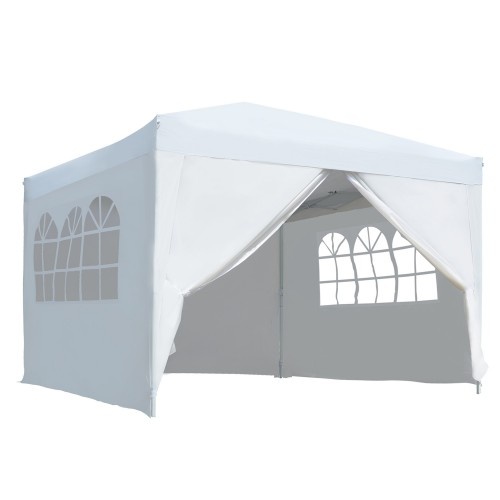 Gazebo portátil para jardim, branco