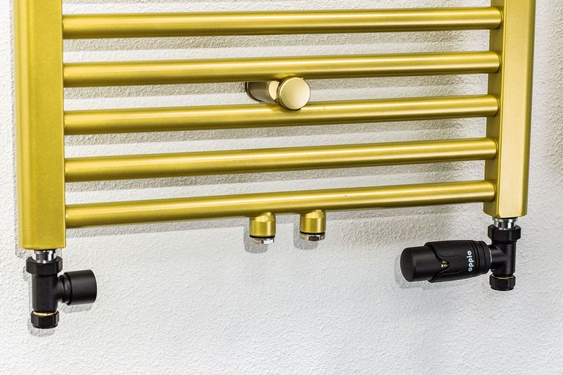 Oppio - Handdoekradiator - Goud - 160x60 cm - 1072 Watt