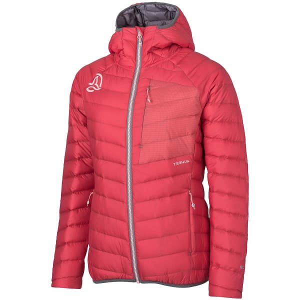 Doudoune ski de randonnée TERNUA VILMA HOOD DOWN JKT W DEEP CERISE
