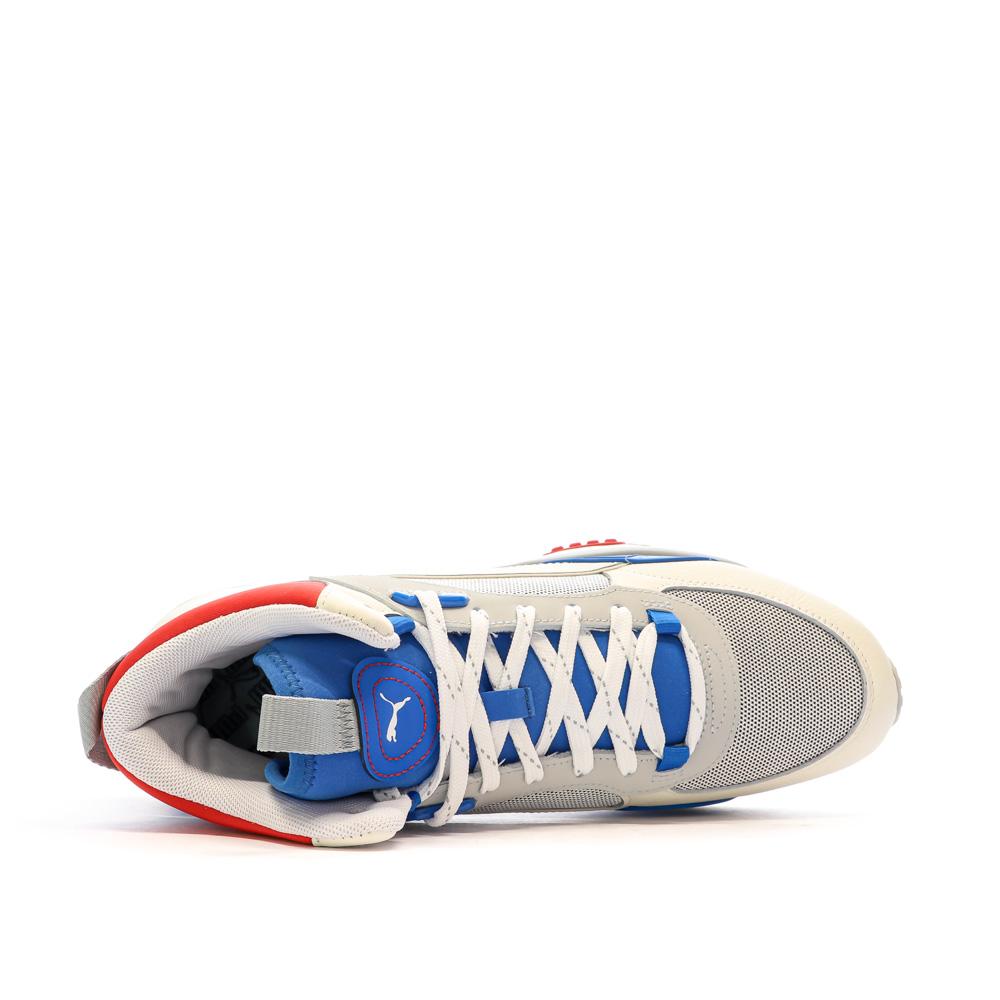 Puma Baskets Blanche/Rouge Homme Puma Wild Rider Mid
