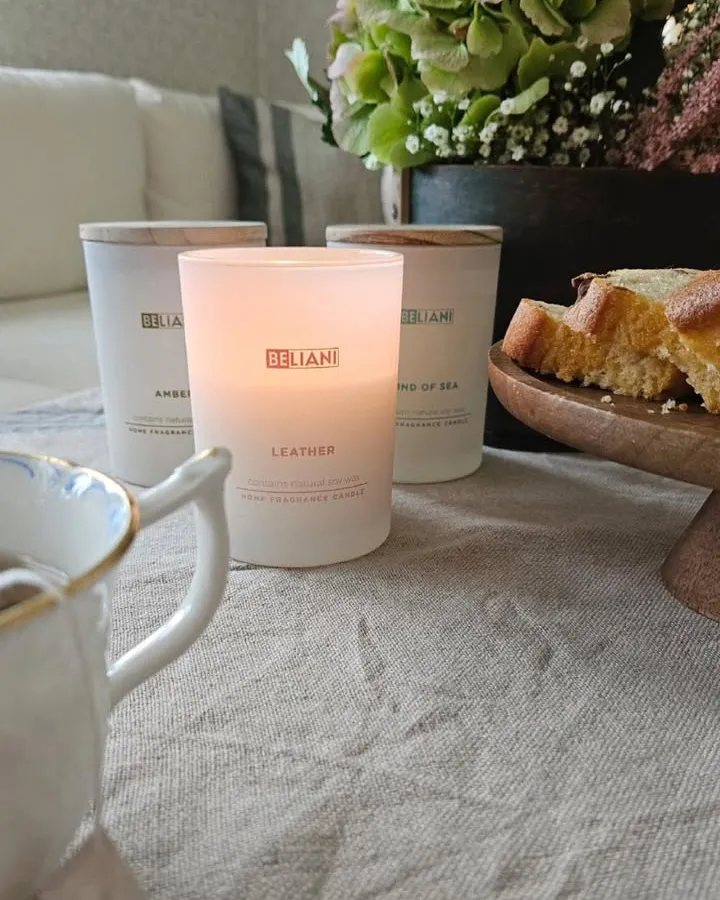 Set van 3 geurkaarsen SIMPLICITY Soja wax Fruitige geurnoten Frisse geurnoten