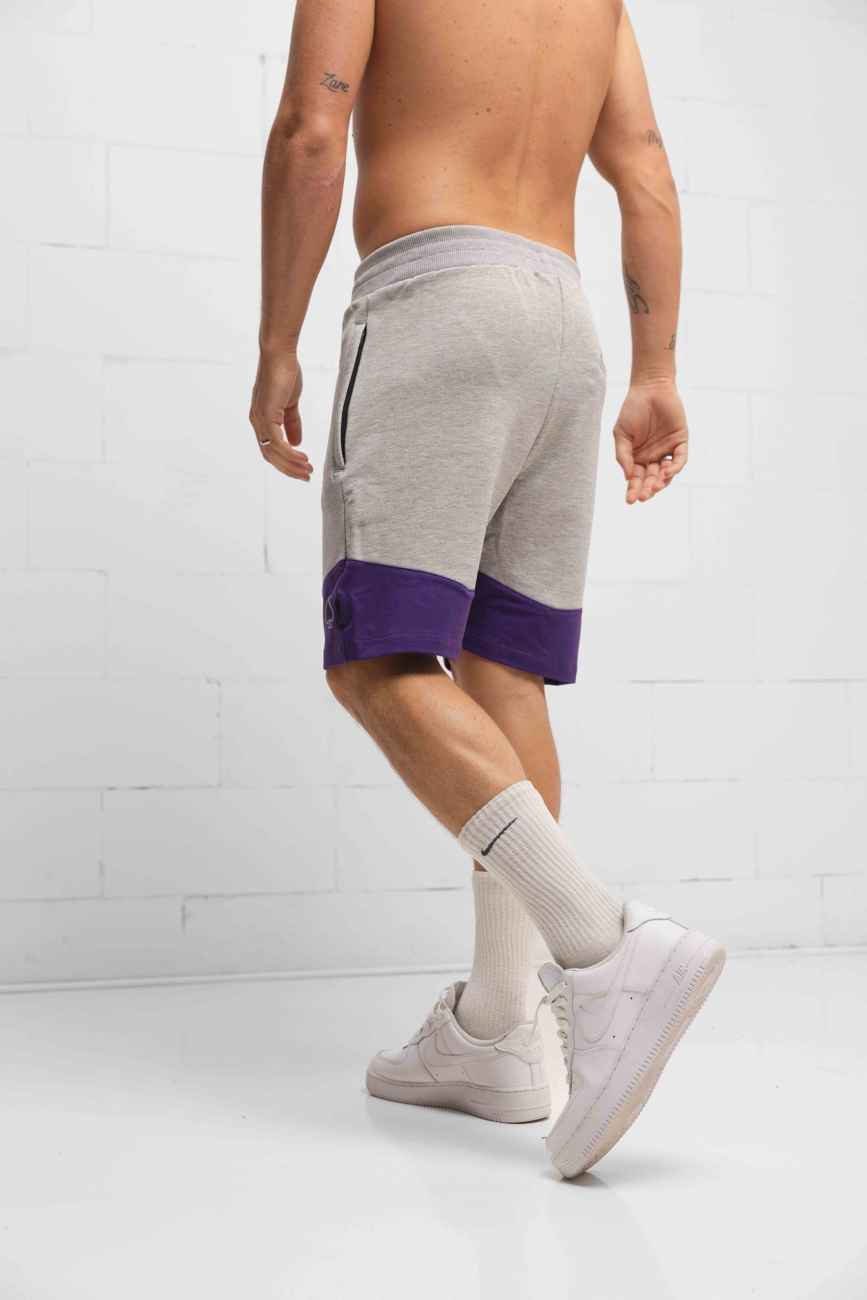 Confirm Korte Broek Vancouver Heren Grijs/Paars