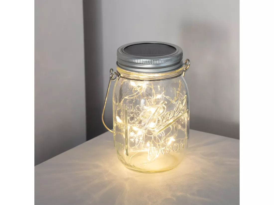 Lampe LED Extérieure Bocal Solaire 3000K Blanc chaud