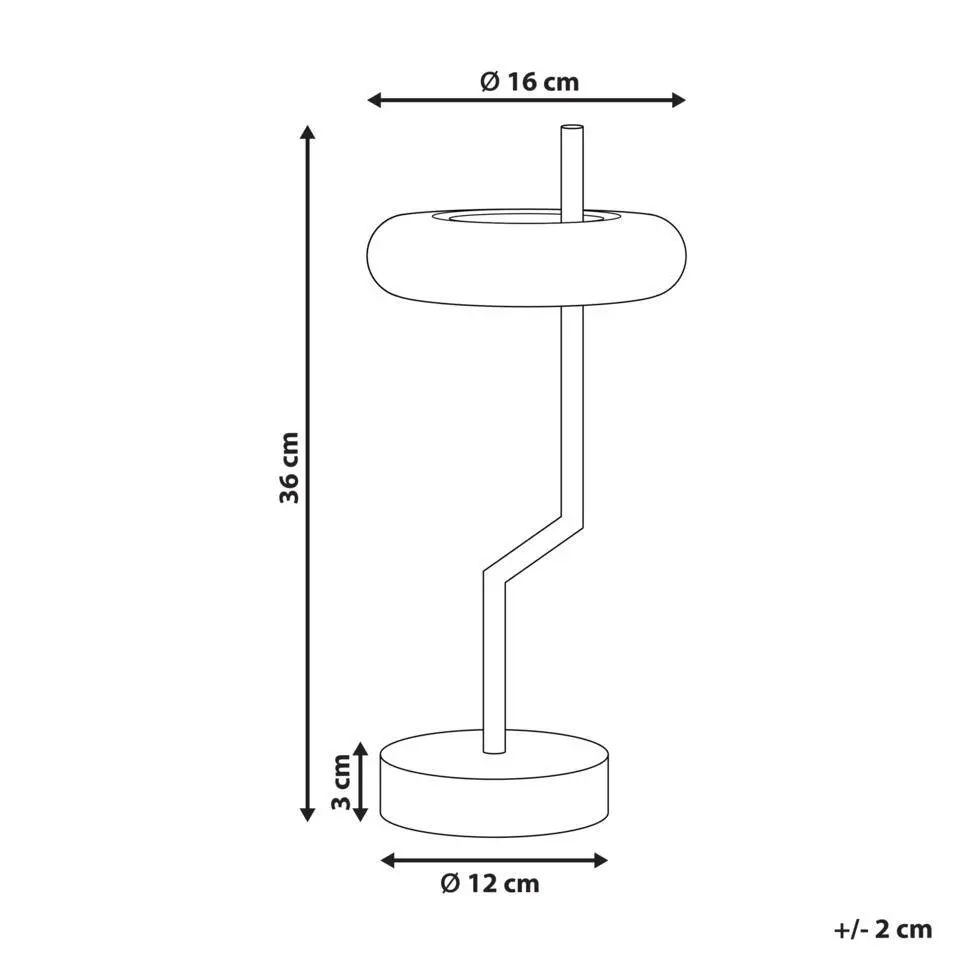 ALVIELA - Tafellamp - Wit - Aluminium/IJzer