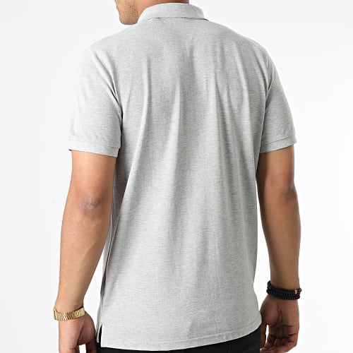 Polo Manches Courtes Archive Shield Pique 2002014 Gris Chiné