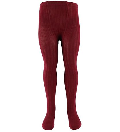 Condor Strumpfhosen - Rib - Bordeaux