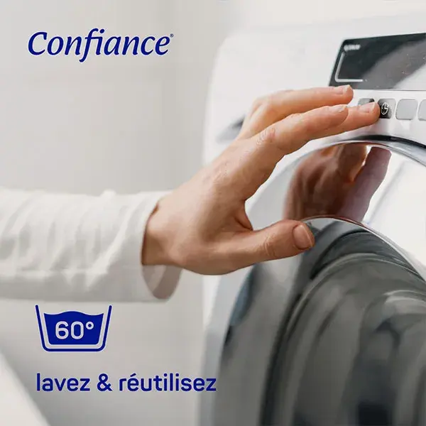 Confiance Lady - Calcinhas absorventes e laváveis para mulheres, tamanho G