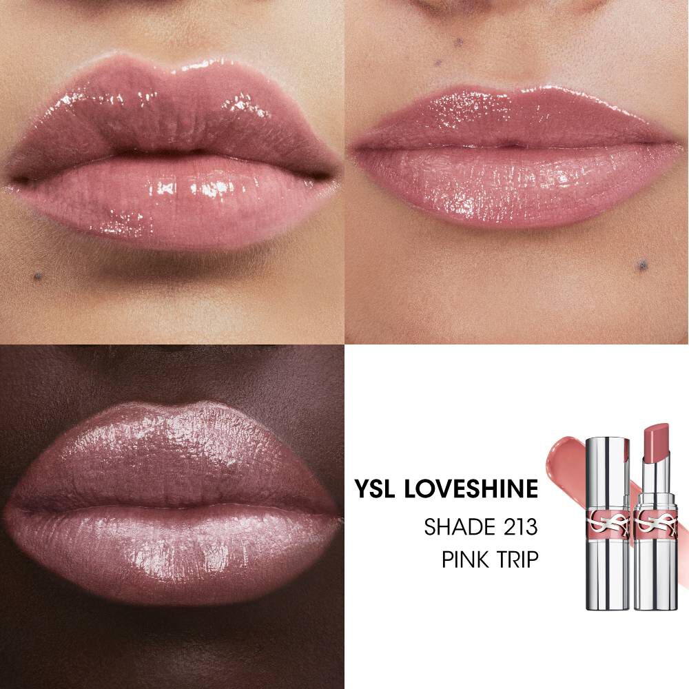 YSL LOVESHINE  ROUGE À LÈVRES BRILLANT ET SOIN - 213 PINK TRIP