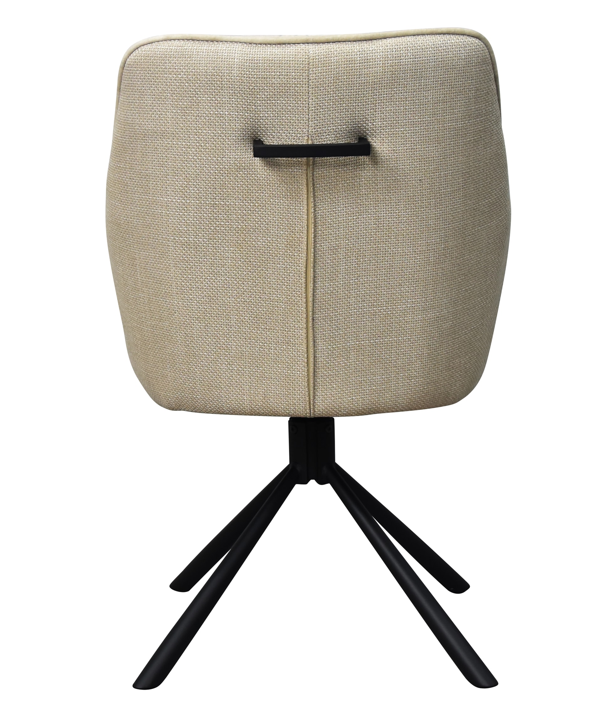 Armlehnstuhl ESTHER beige-braun/schwarz