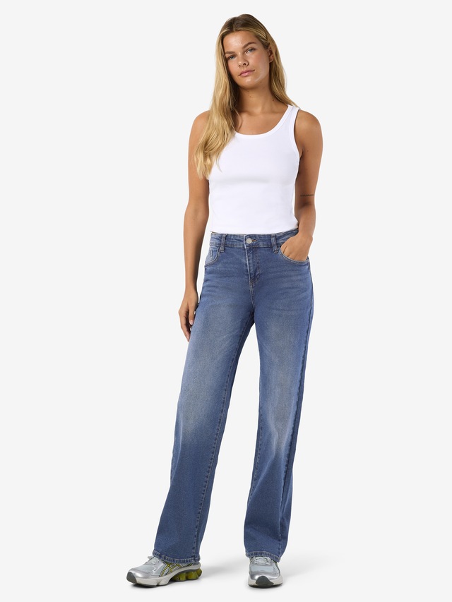 Noisy may Weite Jeans »NMYOLANDA NW WIDE JEANS AZ308MB FWD NOOS«, extra lang