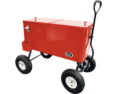 Koelwagen, koelbox, AXI handkar, koelbox, rood