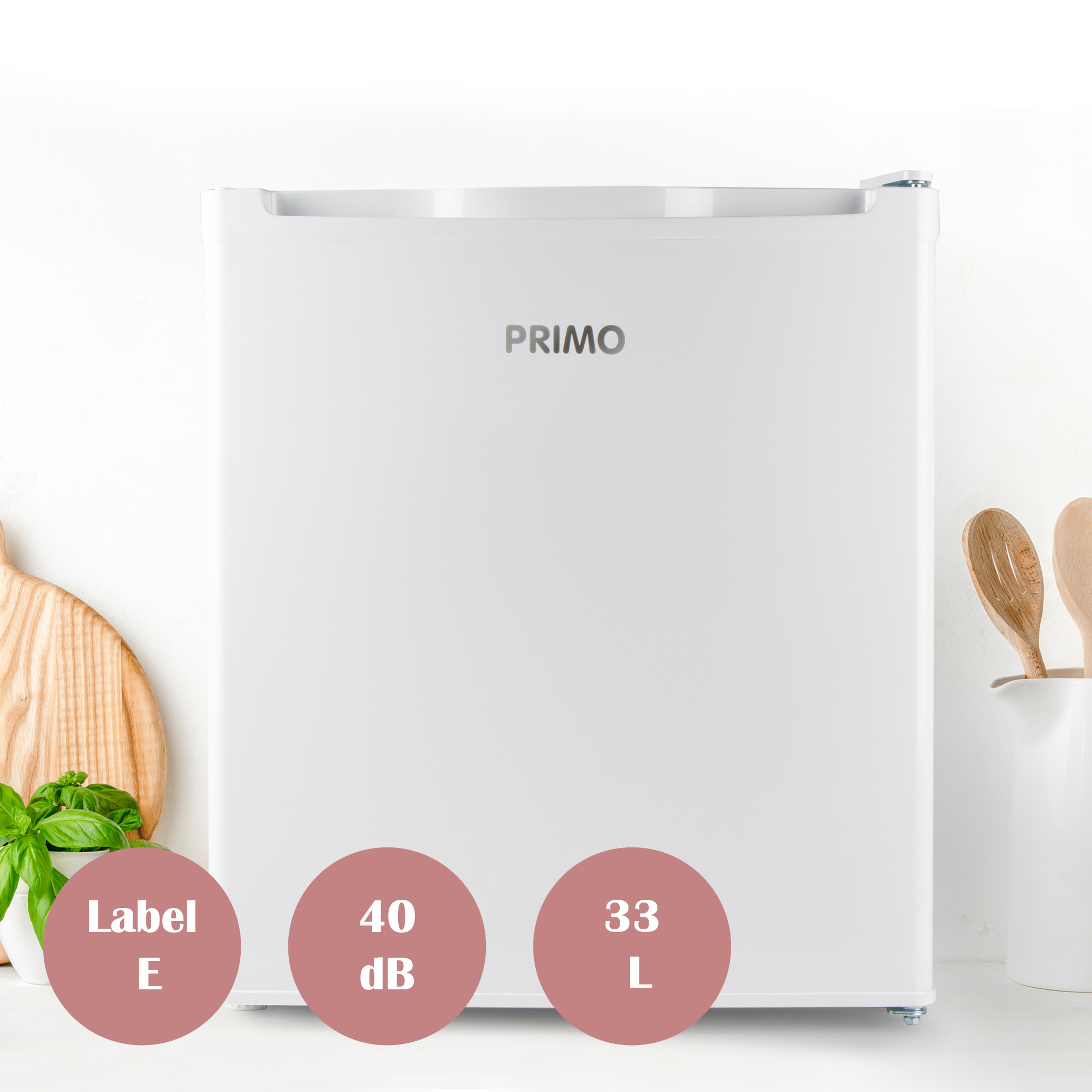Primo PR146DV 33 liter mini vriezer - White