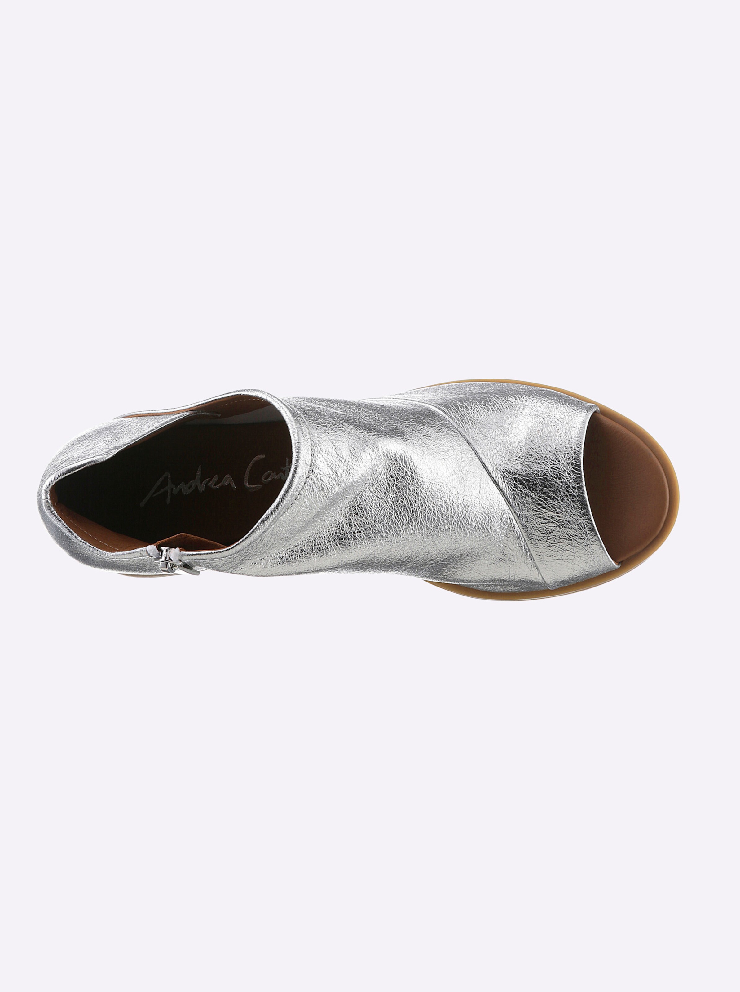 Andrea Conti Sandalette in silberfarben