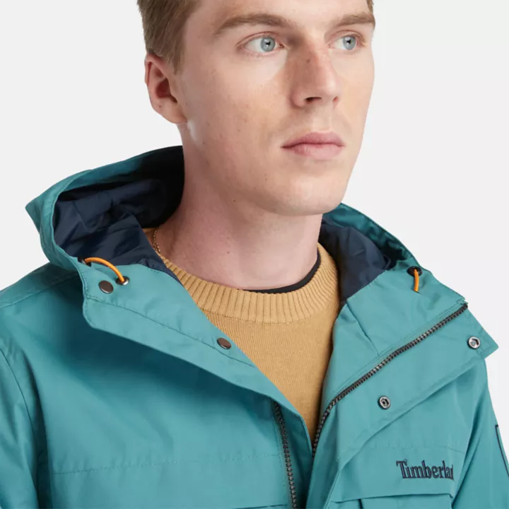 Veste imperméable Benton pour homme en bleu sarcelle