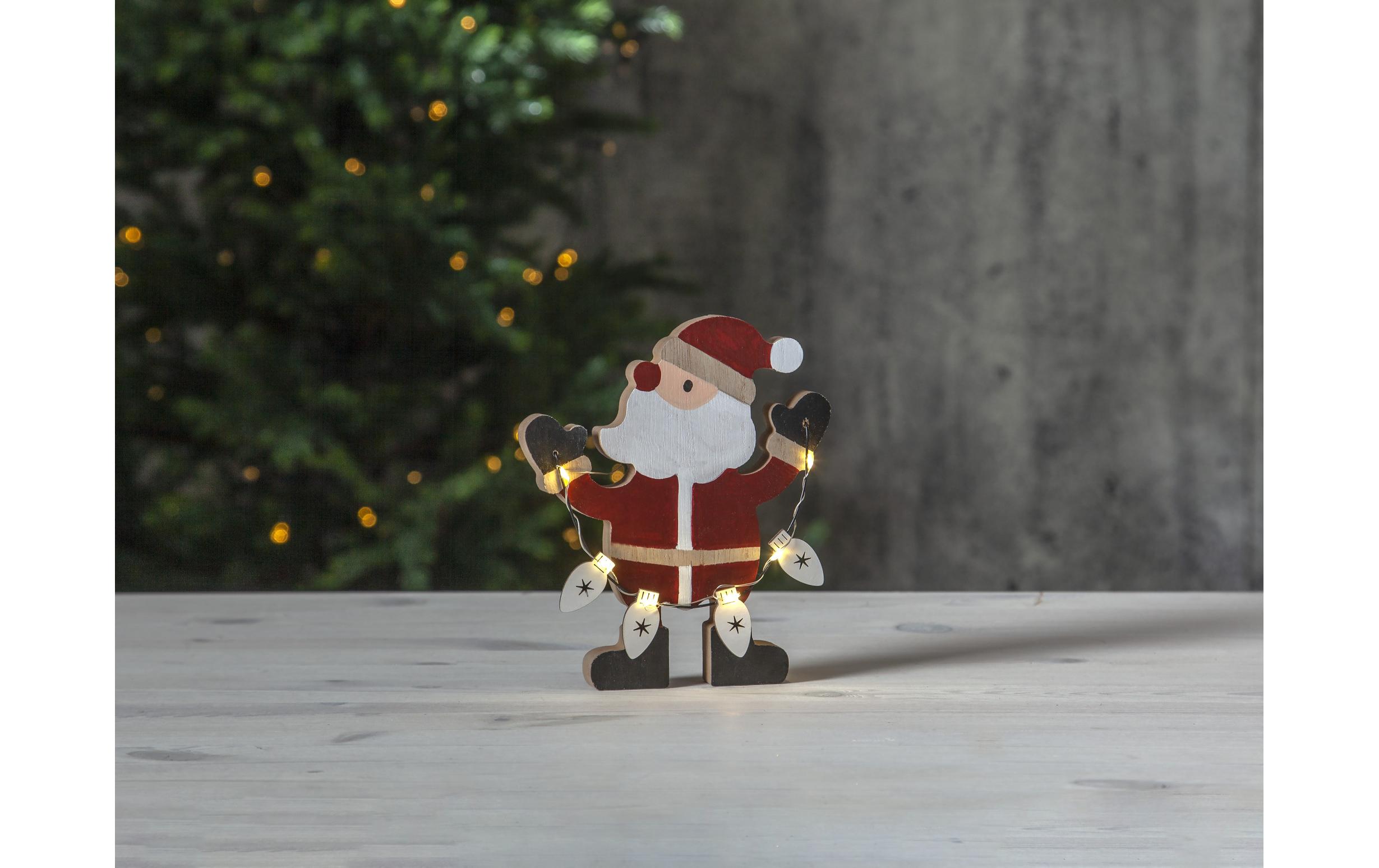 LED-Figur Weihnachtsmann Billy, 17 cm, RotLED Weihnachtsdekoration