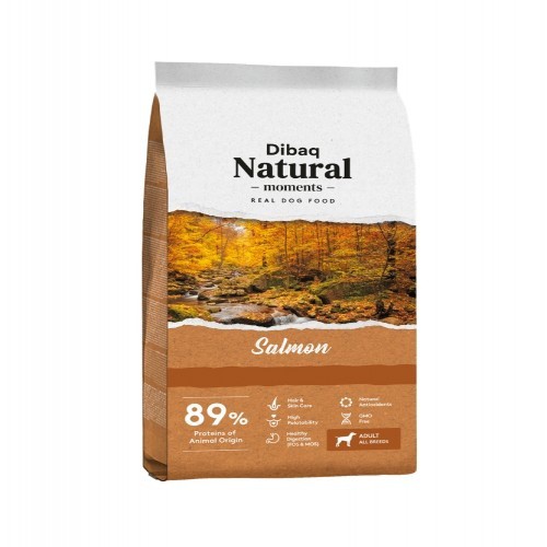 Ração para cães Dibaq Natural Moments, sabor salmão