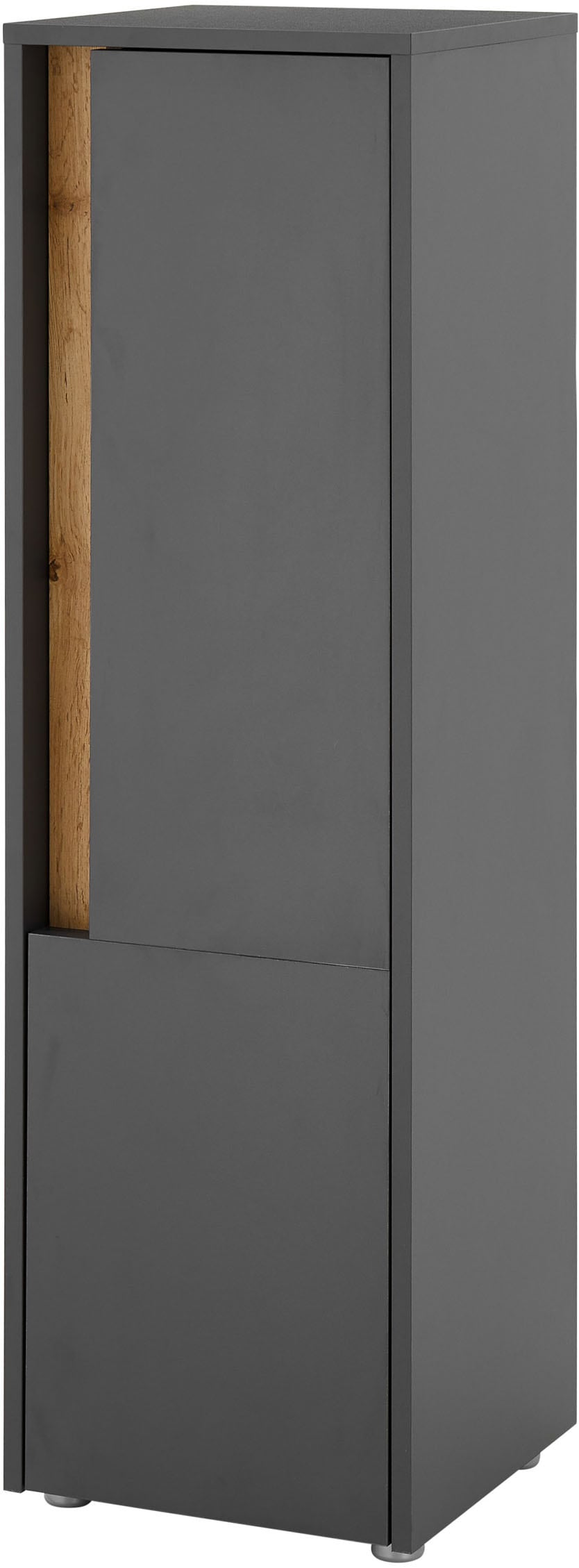 INOSIGN Midischrank »CITY/GIRON, Badschrank mit Griffmulde, Hochschrank in zeitlosem Design« in den Farben Weiss und Anthrazit verfügbar, viel Stauraum