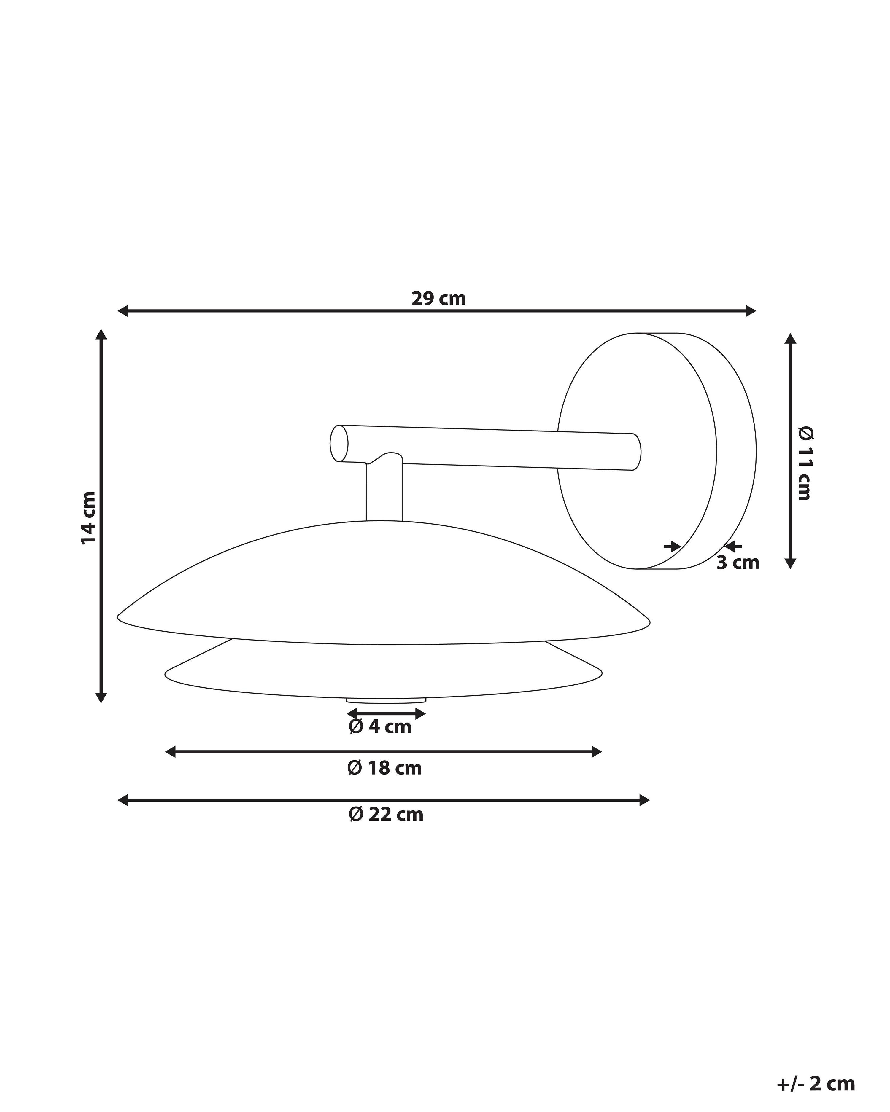 Wandlamp LASOLO Metaal Wit