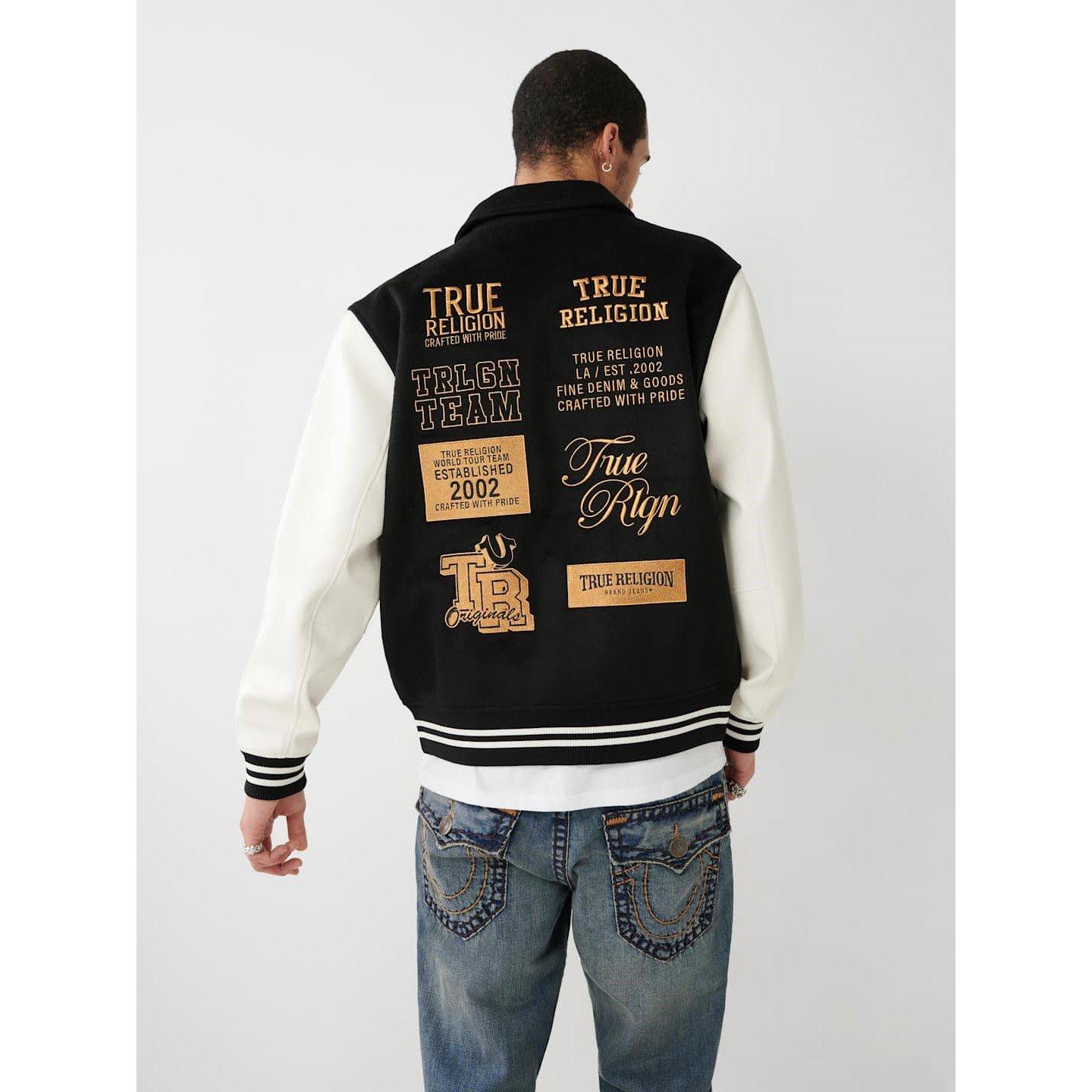 True Religion TR Varsity Jacket Mens
