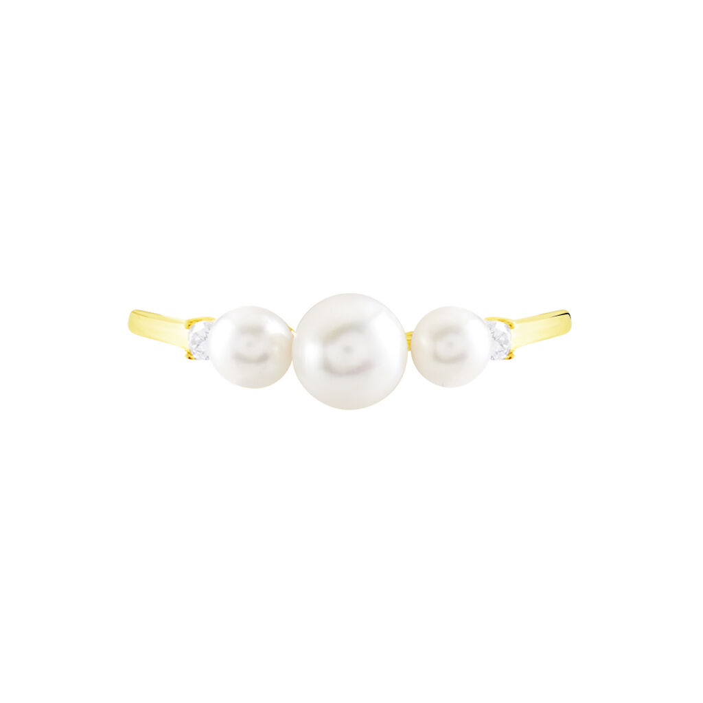 Bague Jwan Or Jaune Perle De Culture