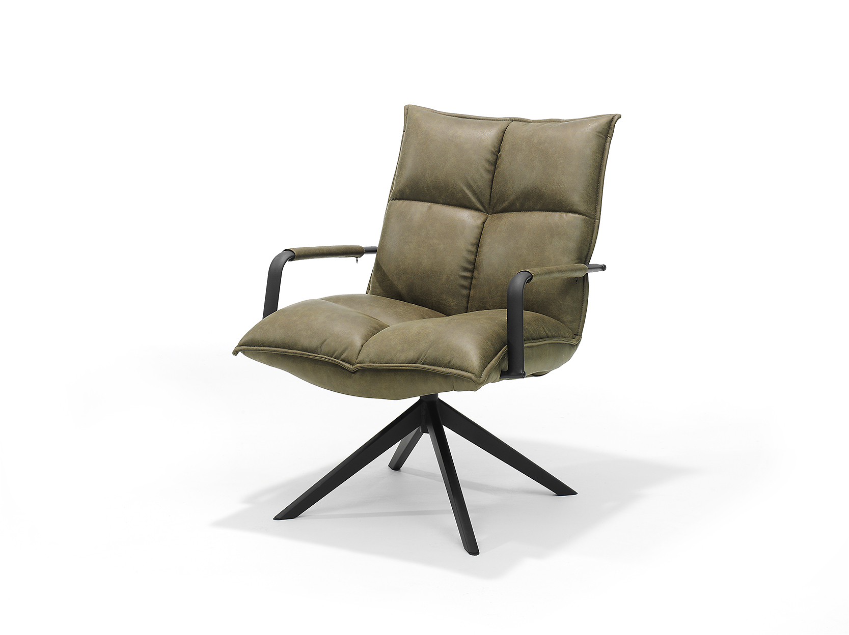 Draaifauteuil Jacketti microleder Moss