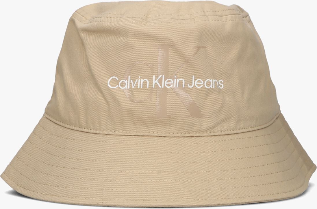 CALVIN KLEIN beige calvin klein hoed monogram soft bucket hat