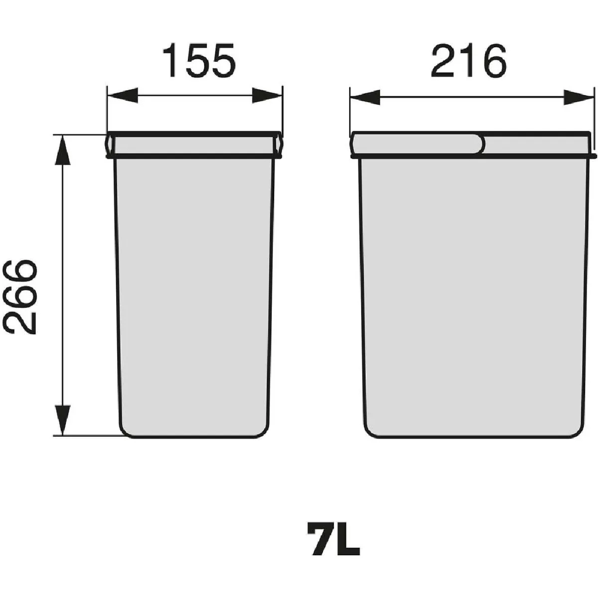 Emuca Recycle - 2 x 7 L