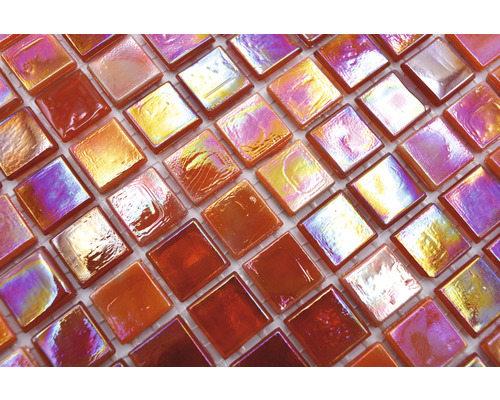 Glasmozaïek GM MRY 933 31,7x31,7 cm mix rood