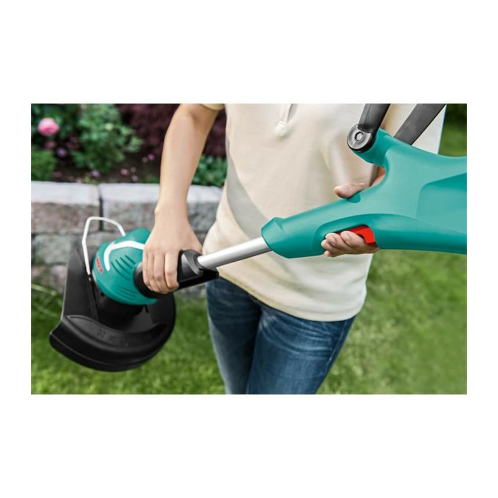 Coupe-bordures 400w bosch 230v coupe 27 cm manche réglable 80-115 cm