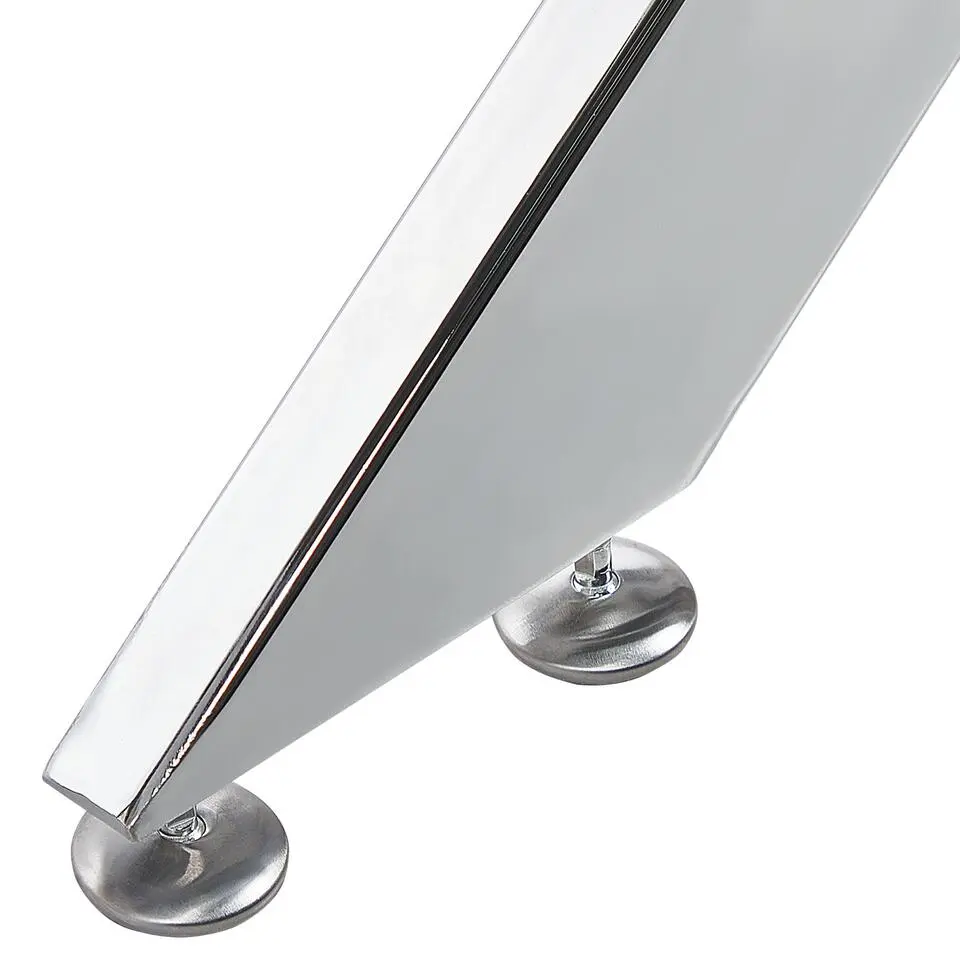 MARAMO - Eettafel - Zilver - 70 x 120 cm - Veiligheidsglas