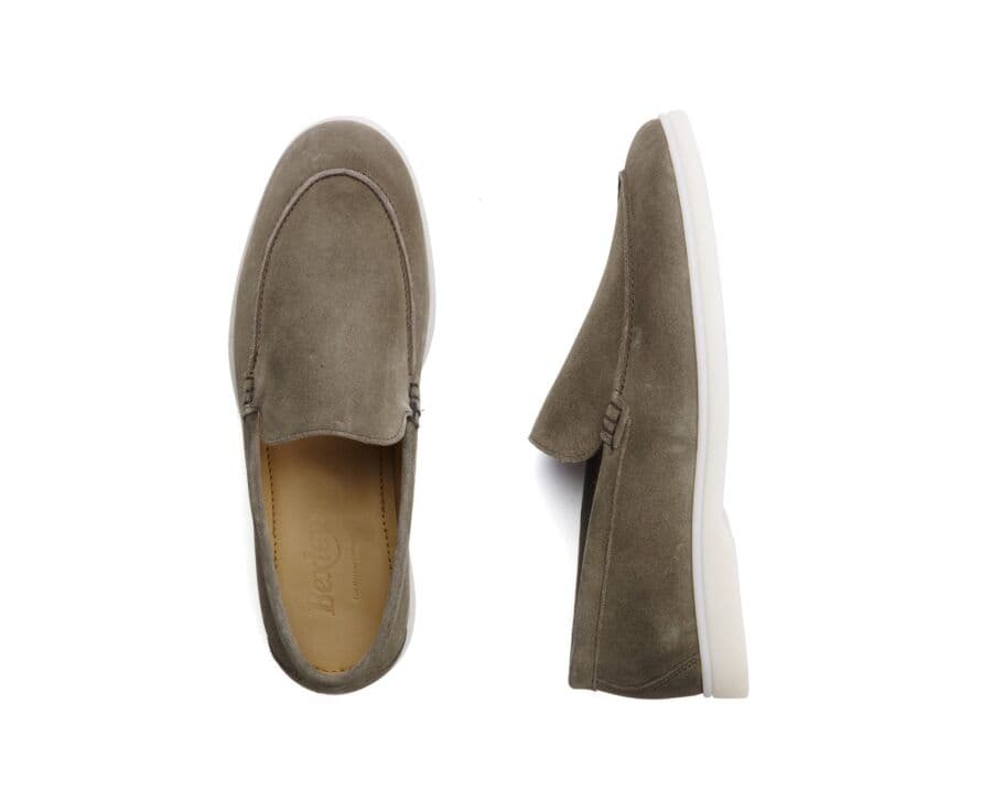 Mocassin homme Velours Kaki - MANASOTA II