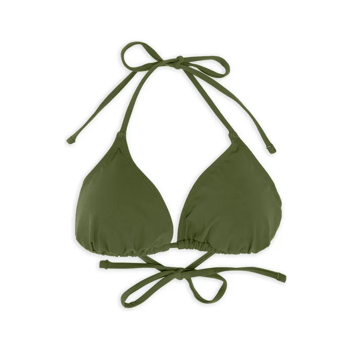 Miska Paris Haut de Maillot de Bain Triangle | Vert kaki