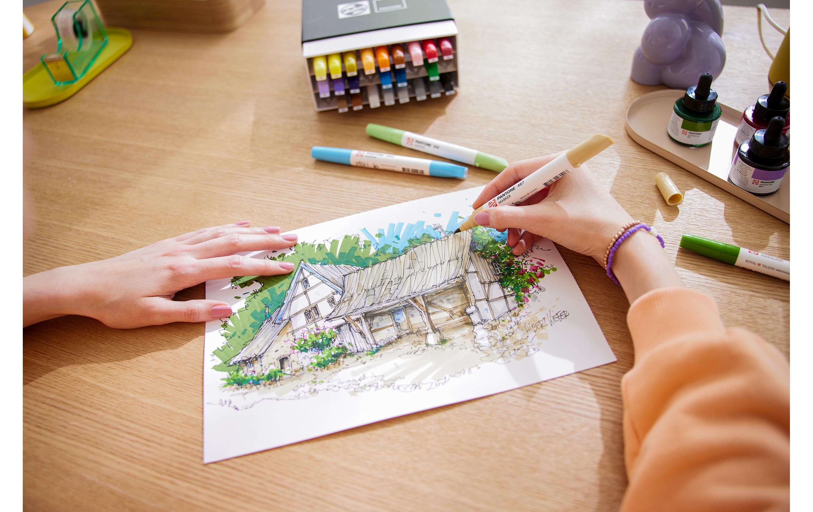 Pantone Marker Set 27x Mehrfarbig<br>Wasserbasierte Marker