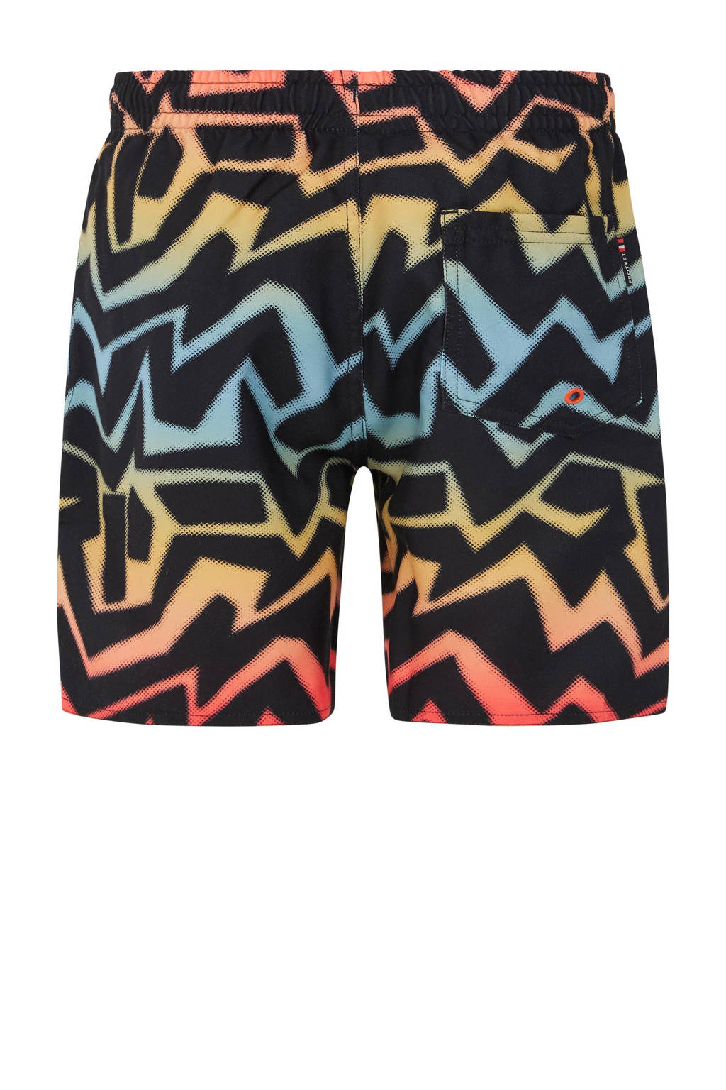 zwemshort PRTDESERT JR zwart/geel/blauw/rood