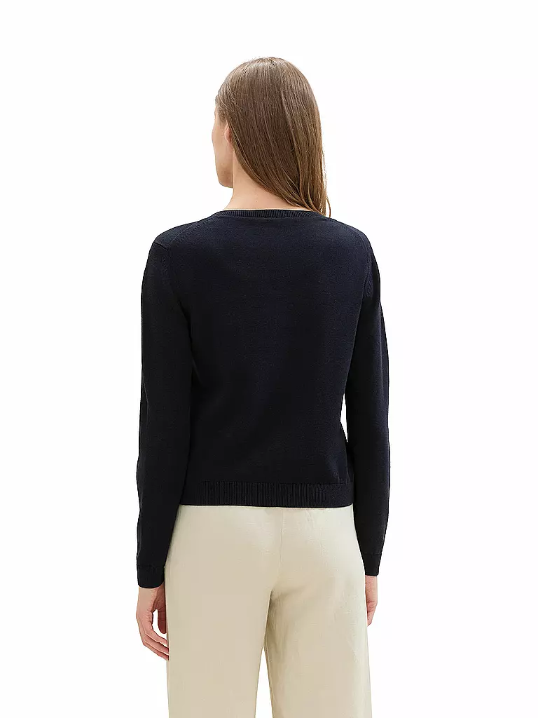 TOM TAILOR Strickjacke dunkelblau